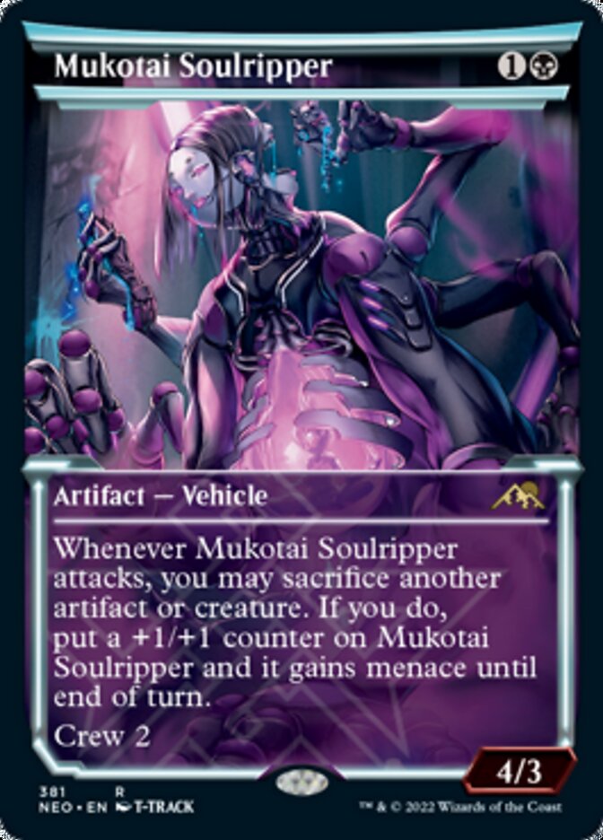 Mukotai Soulripper (Showcase Soft Glow) [Kamigawa: Neon Dynasty] | Card Merchant Takapuna