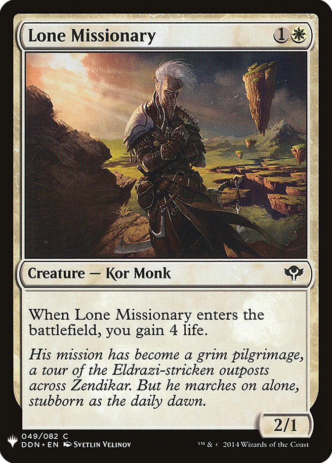 Lone Missionary [Mystery Booster] | Card Merchant Takapuna