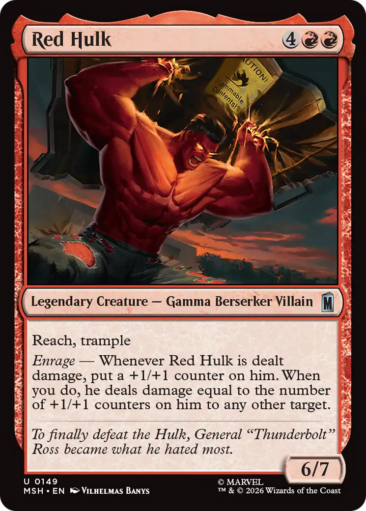 Red Hulk [Marvel Super Heroes] | Card Merchant Takapuna