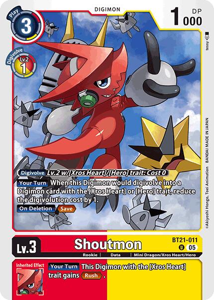 Shoutmon [BT21-011] [World Convergence] | Card Merchant Takapuna