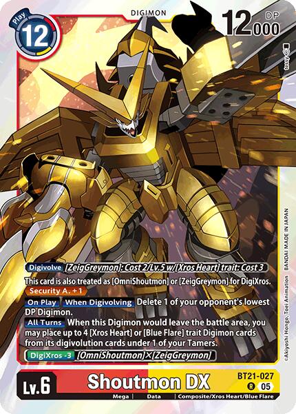 Shoutmon DX [BT21-027] [World Convergence] | Card Merchant Takapuna
