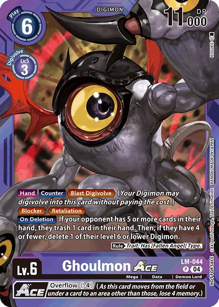 Ghoulmon ACE [LM-044] (Limited Card Pack) [World Convergence] | Card Merchant Takapuna