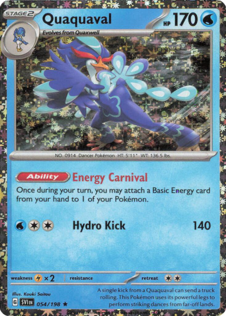 Quaquaval (054/198) (Sparkle Holo) [Miscellaneous Cards] | Card Merchant Takapuna
