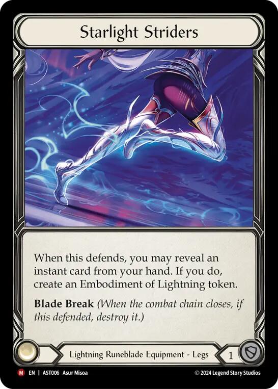 Starlight Striders [AST006] (Armory Deck: Aurora)  Rainbow Foil | Card Merchant Takapuna
