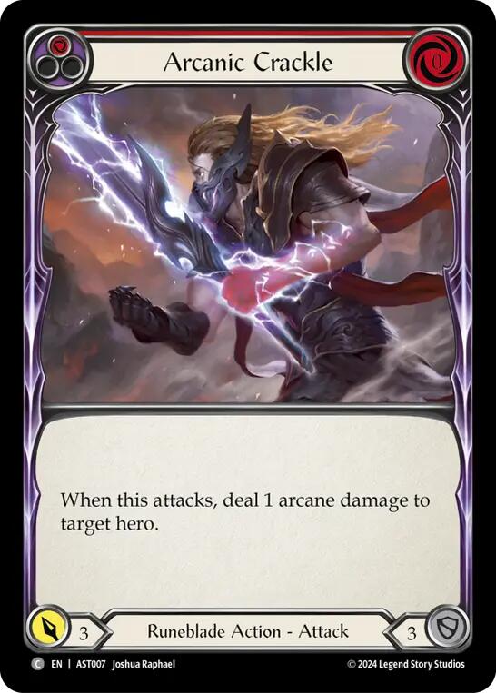Arcanic Crackle (Red) [AST007] (Armory Deck: Aurora) | Card Merchant Takapuna