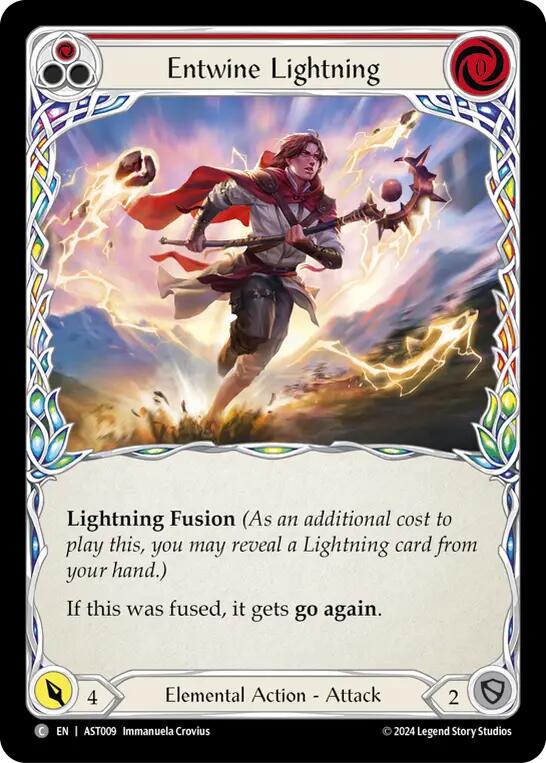 Entwine Lightning (Red) [AST009] (Armory Deck: Aurora) | Card Merchant Takapuna