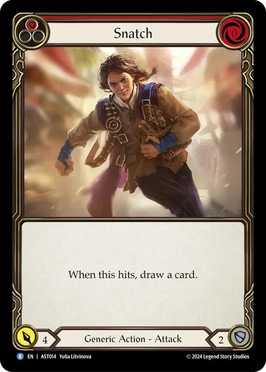Snatch (Red) [AST014] (Armory Deck: Aurora) | Card Merchant Takapuna