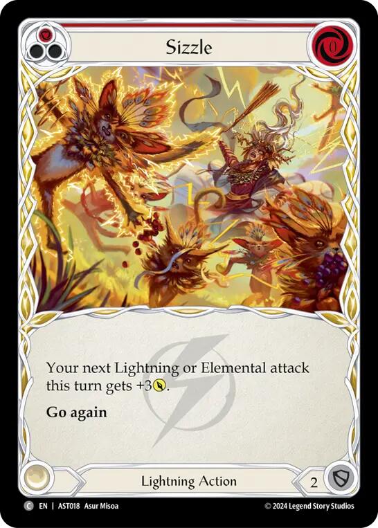 Sizzle (Red) [AST018] (Armory Deck: Aurora) | Card Merchant Takapuna