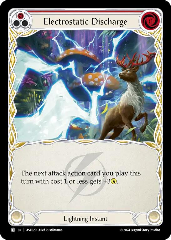 Electrostatic Discharge (Red) [AST020] (Armory Deck: Aurora) | Card Merchant Takapuna