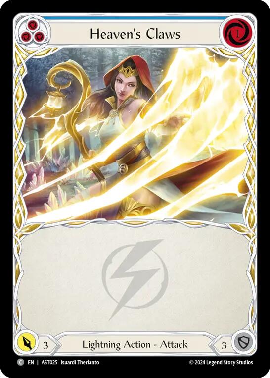 Heaven's Claws (Blue) [AST025] (Armory Deck: Aurora) | Card Merchant Takapuna