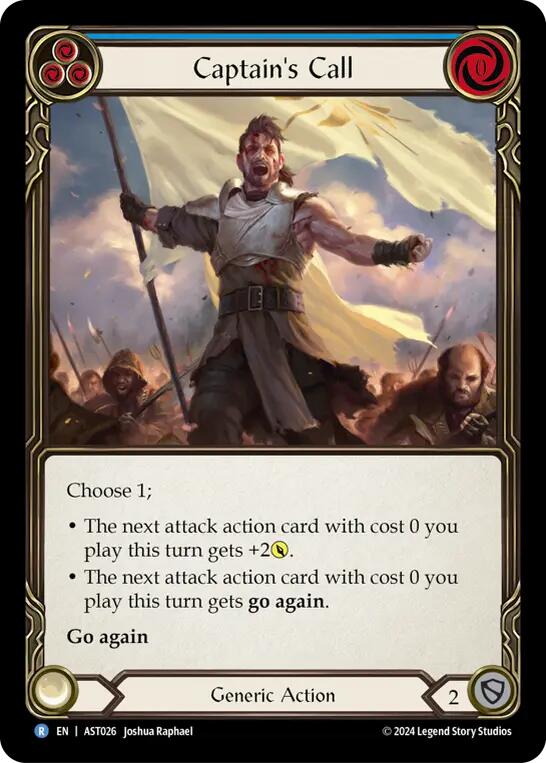 Captain's Call (Blue) [AST026] (Armory Deck: Aurora) | Card Merchant Takapuna