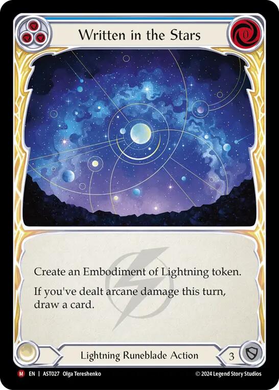 Written in the Stars [AST027] (Armory Deck: Aurora) | Card Merchant Takapuna