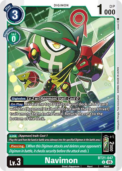 Navimon [BT21-047] [World Convergence] | Card Merchant Takapuna