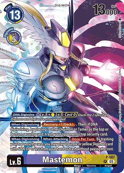 Mastemon [P-187] (BT-21: Illustration Celebration Pack) [World Convergence] | Card Merchant Takapuna
