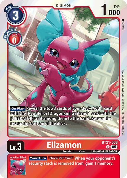 Elizamon [BT21-008] [World Convergence] | Card Merchant Takapuna