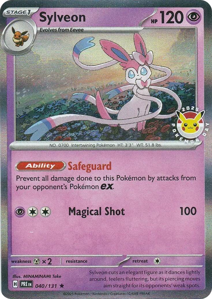 Sylveon (040/131) (Pokemon Day) [Scarlet & Violet: Prismatic Evolutions] | Card Merchant Takapuna