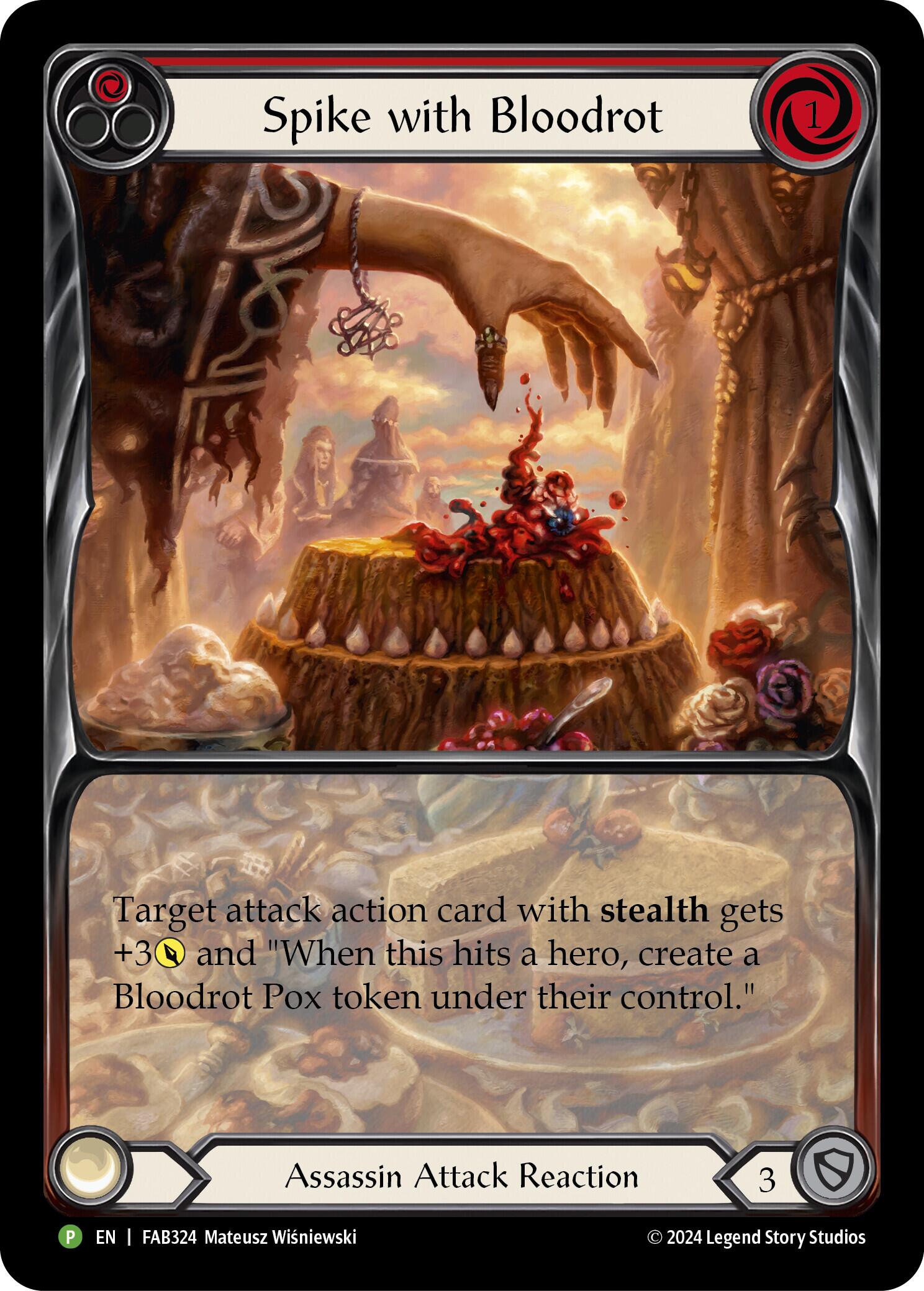 Spike with Bloodrot [FAB324] (Promo)  Rainbow Foil | Card Merchant Takapuna