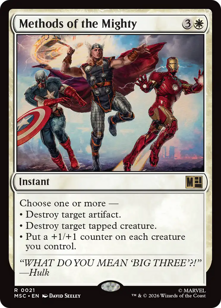 Methods of the Mighty [Marvel Super Heroes Commander] | Card Merchant Takapuna