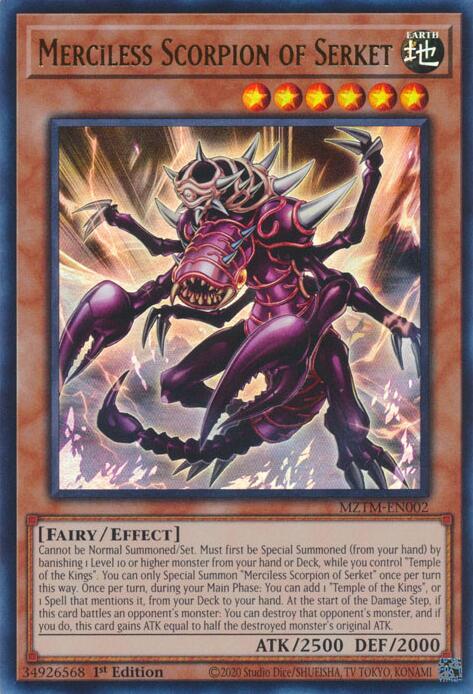 Merciless Scorpion of Serket [MZTM-EN002] Ultra Rare | Card Merchant Takapuna