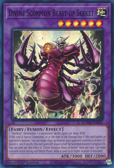 Divine Scorpion Beast of Serket [MZTM-EN005] Super Rare | Card Merchant Takapuna