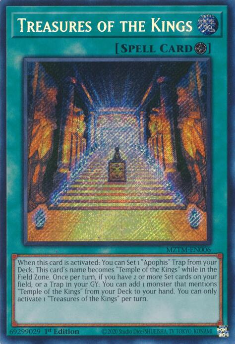 Treasures of the Kings [MZTM-EN006] Secret Rare | Card Merchant Takapuna