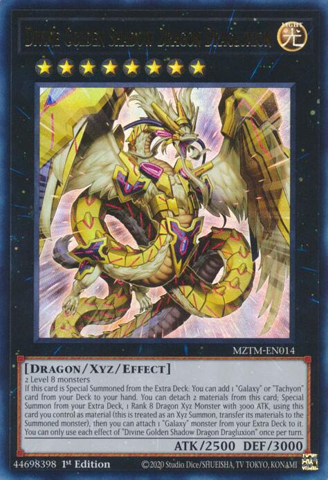Divine Golden Shadow Dragon Dragluxion [MZTM-EN014] Ultra Rare | Card Merchant Takapuna