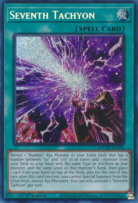 Seventh Tachyon [MZTM-EN016] Secret Rare | Card Merchant Takapuna