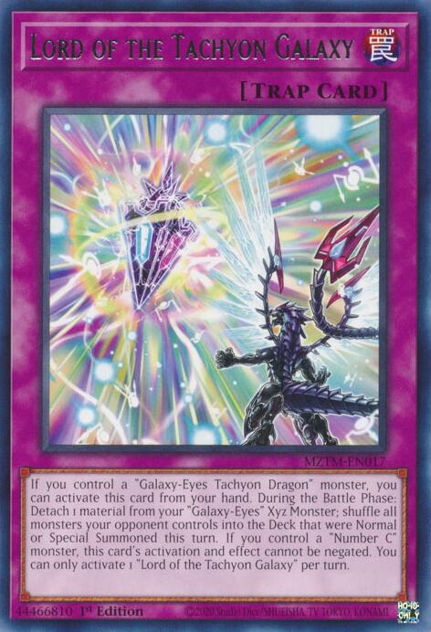 Lord of the Tachyon Galaxy [MZTM-EN017] Rare | Card Merchant Takapuna