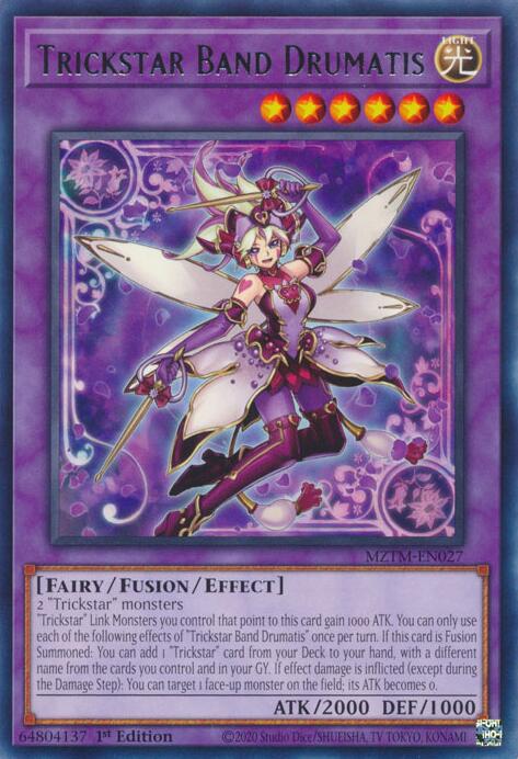 Trickstar Band Drumatis [MZTM-EN027] Rare | Card Merchant Takapuna