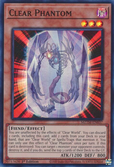 Clear Phantom [MZTM-EN037] Super Rare | Card Merchant Takapuna