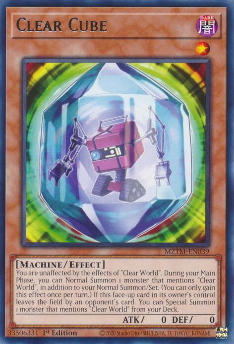 Clear Cube [MZTM-EN039] Rare | Card Merchant Takapuna