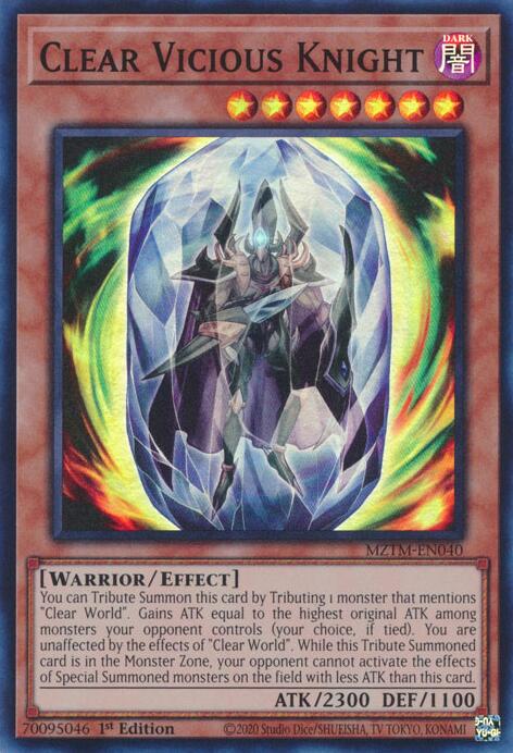 Clear Vicious Knight [MZTM-EN040] Super Rare | Card Merchant Takapuna