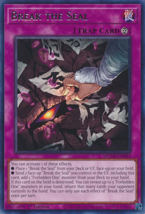 Break the Seal [MZTM-EN043] Rare | Card Merchant Takapuna