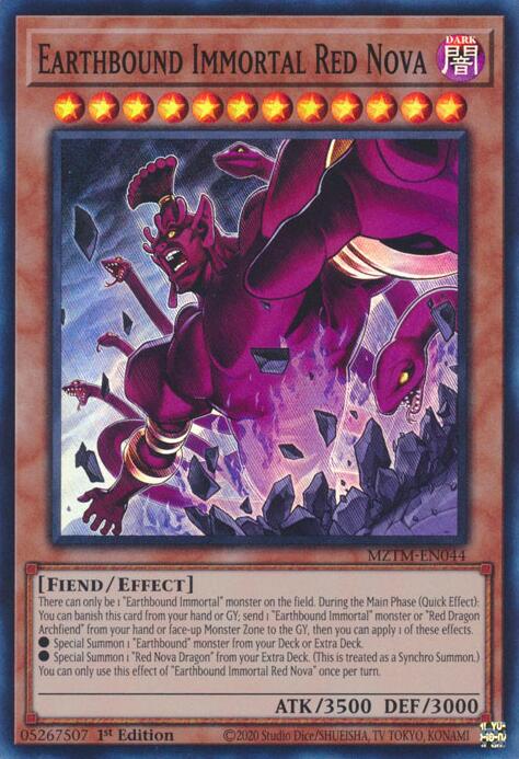 Earthbound Immortal Red Nova [MZTM-EN044] Super Rare | Card Merchant Takapuna