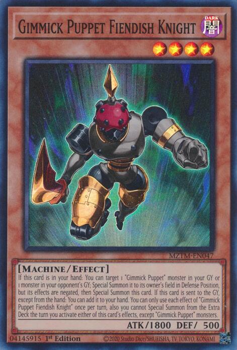Gimmick Puppet Fiendish Knight [MZTM-EN047] Super Rare | Card Merchant Takapuna