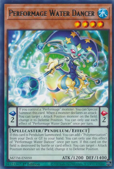 Performage Water Dancer [MZTM-EN050] Rare | Card Merchant Takapuna