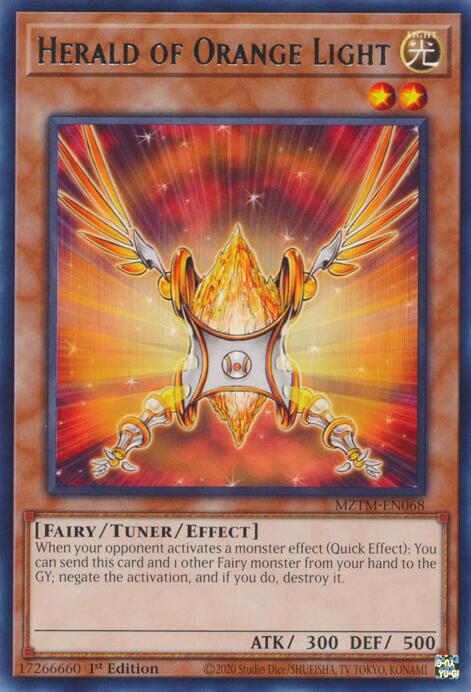 Herald of Orange Light [MZTM-EN068] Rare | Card Merchant Takapuna