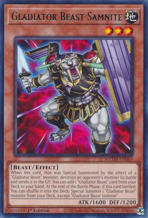 Gladiator Beast Samnite [MZTM-EN069] Rare | Card Merchant Takapuna