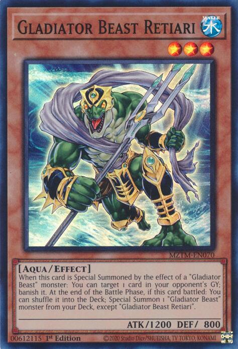 Gladiator Beast Retiari [MZTM-EN070] Super Rare | Card Merchant Takapuna