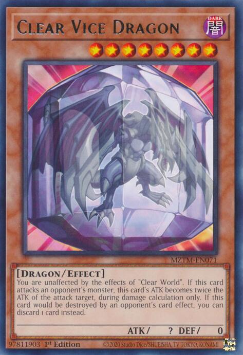 Clear Vice Dragon [MZTM-EN071] Rare | Card Merchant Takapuna