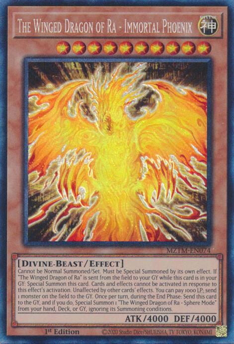 The Winged Dragon of Ra - Immortal Phoenix (Collector's Rare) [MZTM-EN074] Collector's Rare | Card Merchant Takapuna