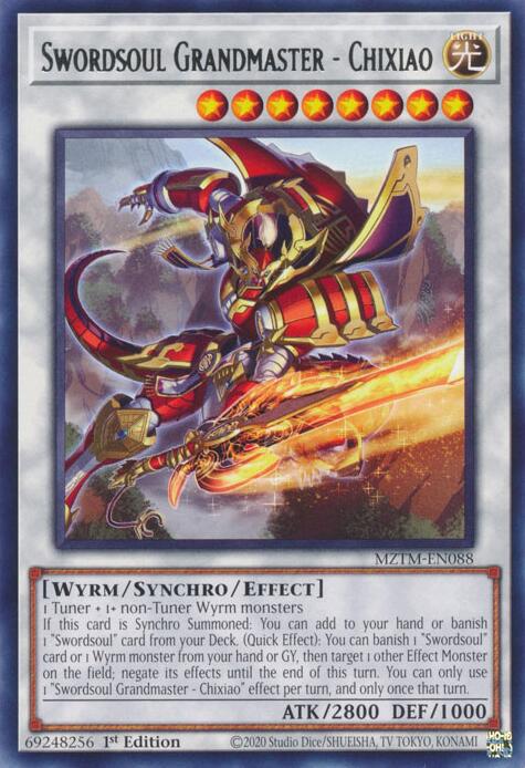 Swordsoul Grandmaster - Chixiao [MZTM-EN088] Rare | Card Merchant Takapuna