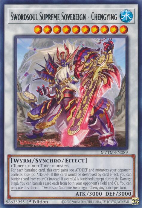 Swordsoul Supreme Sovereign - Chengying [MZTM-EN089] Rare | Card Merchant Takapuna