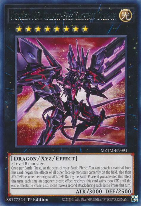 Number 107: Galaxy-Eyes Tachyon Dragon [MZTM-EN091] Rare | Card Merchant Takapuna