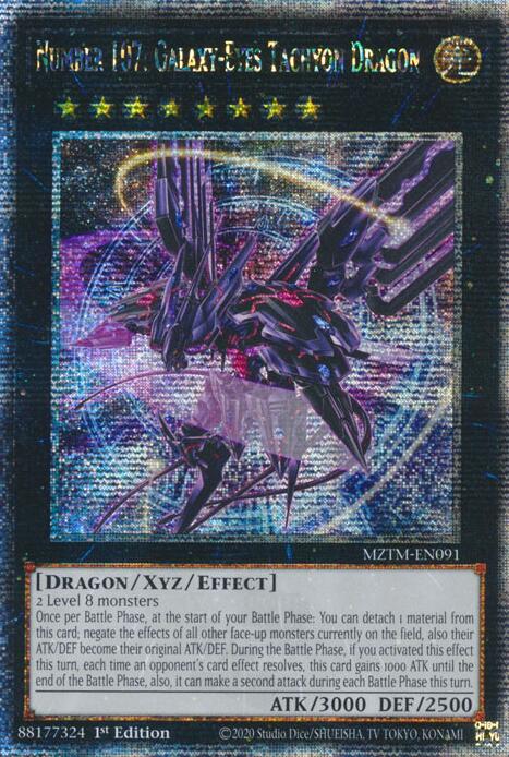 Number 107: Galaxy-Eyes Tachyon Dragon (Quarter Century Secret Rare) [MZTM-EN091] Quarter Century Secret Rare | Card Merchant Takapuna