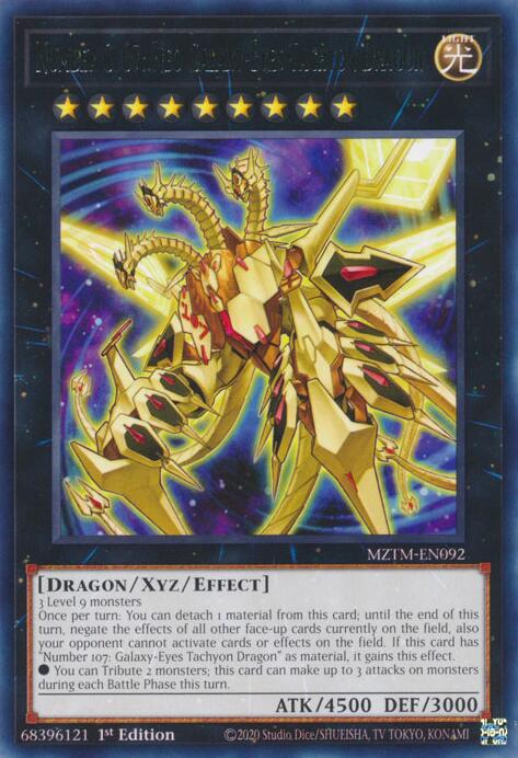 Number C107: Neo Galaxy-Eyes Tachyon Dragon [MZTM-EN092] Rare | Card Merchant Takapuna
