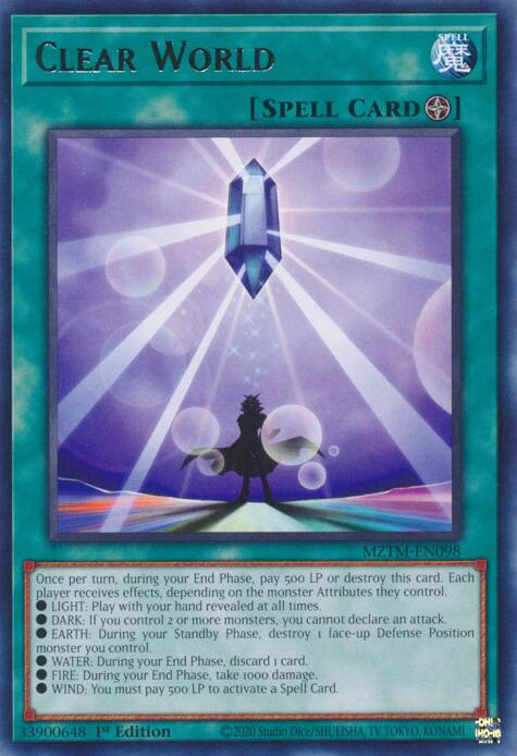 Clear World [MZTM-EN098] Rare | Card Merchant Takapuna