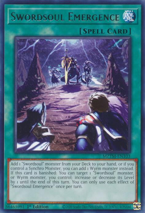 Swordsoul Emergence [MZTM-EN103] Rare | Card Merchant Takapuna