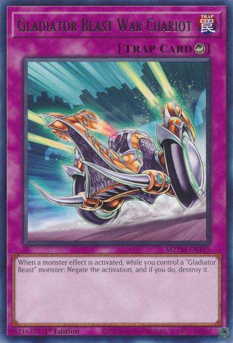 Gladiator Beast War Chariot [MZTM-EN105] Rare | Card Merchant Takapuna