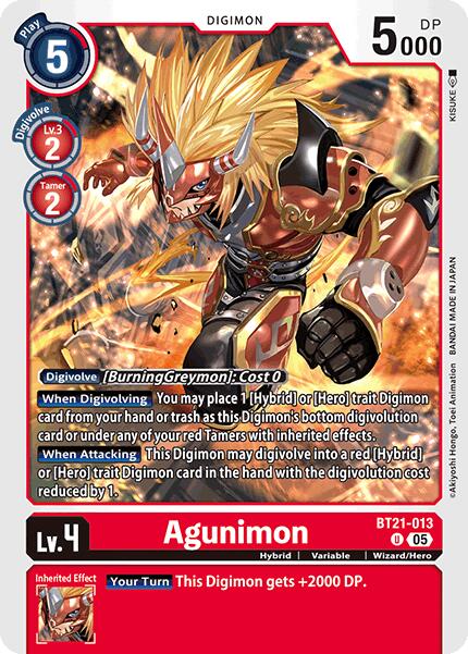 Agunimon [BT21-013] [World Convergence] | Card Merchant Takapuna
